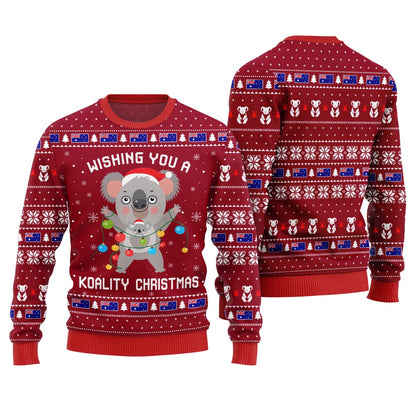 Wishing You a Koality Christmas Ugly Holiday Sweater