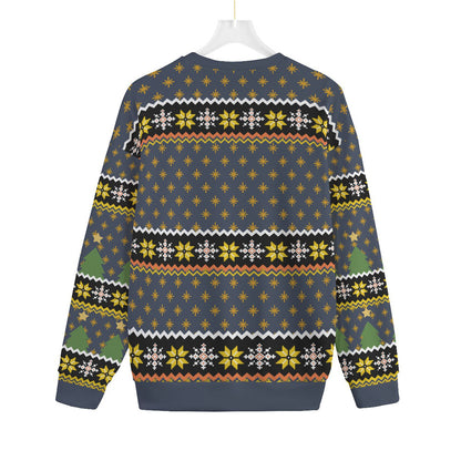 Women's Plus Size Ugly Christmas Sweater Cowboy Santa