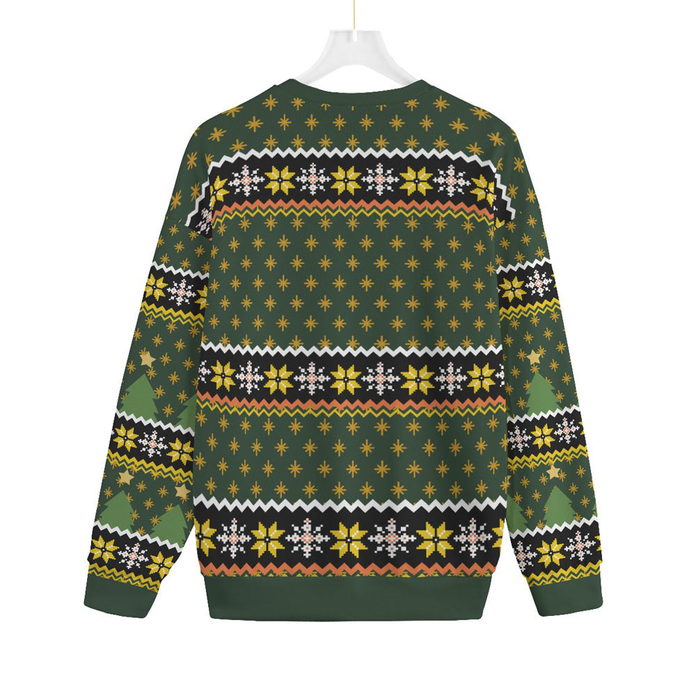 Women's Plus Size Ugly Christmas Sweater Cowboy Santa