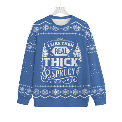 Women's Real Thick And Sprucy Womens Plus Ugly Christmas Sweater