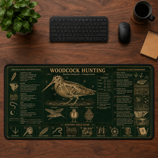 Woodcock Hunting Desk Mat Mouse Pad | 5To9Vibe