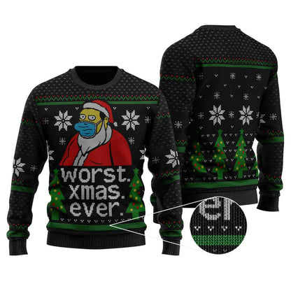 Worst Christmas Ever Christmas Sweater | Funny Ugly Sweater For Men Women - Funny Ugly Christmas Sweater