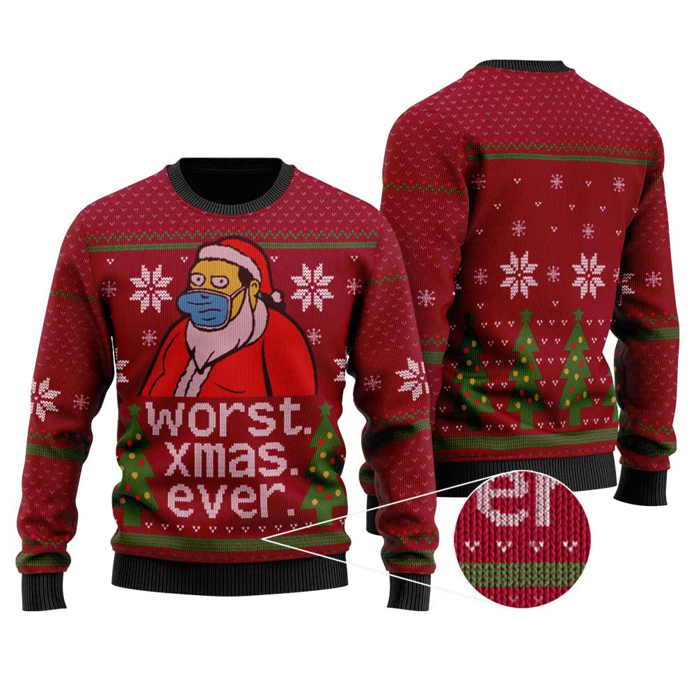 Worst Christmas Ever Christmas Sweater | Funny Ugly Sweater For Men Women - Funny Ugly Christmas Sweater