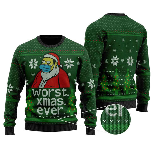 Worst Christmas Ever Christmas Sweater | Funny Ugly Sweater For Men Women - Funny Ugly Christmas Sweater