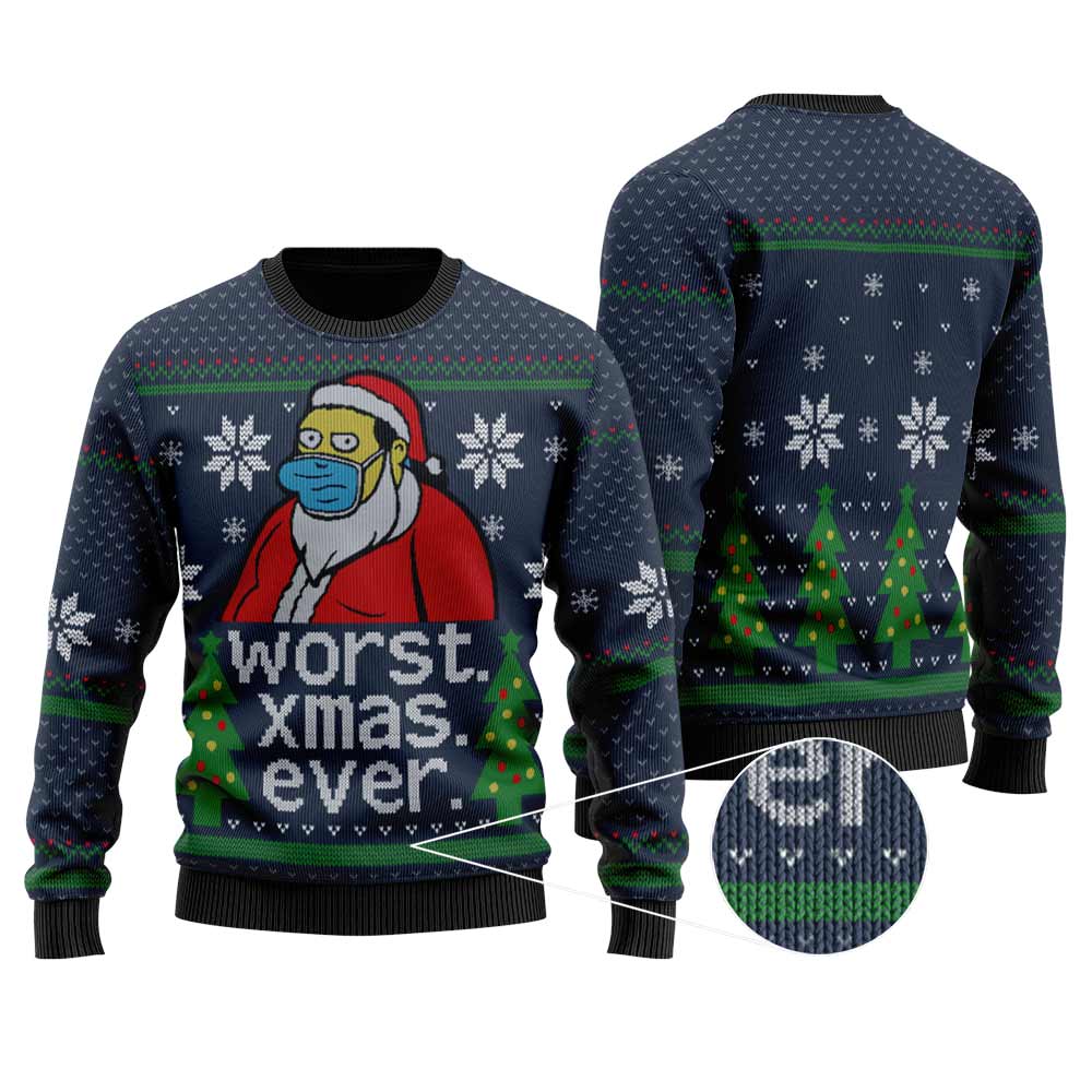 Worst Christmas Ever Christmas Sweater | Funny Ugly Sweater For Men Women - Funny Ugly Christmas Sweater