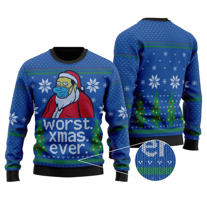 Worst Christmas Ever Christmas Sweater | Funny Ugly Sweater For Men Women - Funny Ugly Christmas Sweater