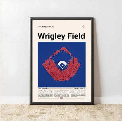 Baseball Stadium Seating Diagram - Vertical Poster - 5to9vibe