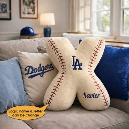 Baseball Pillow Custom Name and Logo All Teams  Irregular-Shaped Pillow Custom