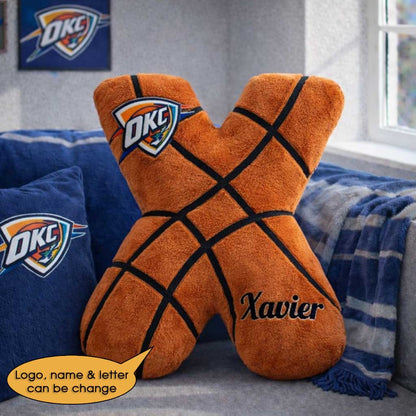 Basketball Pillow Custom Name and Logo All Teams Irregular-Shaped Pillow Custom