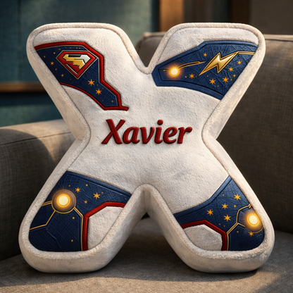 Super Hero and Princess Pillow Custom Name Gift  For Girls, Boys Irregular-Shaped Pillow Custom