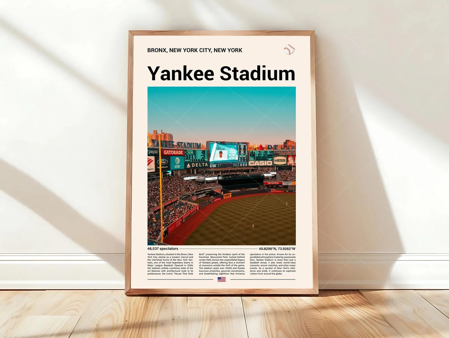 Baseball Stadium Major League Vintage - Vertical Poster - 5to9vibe