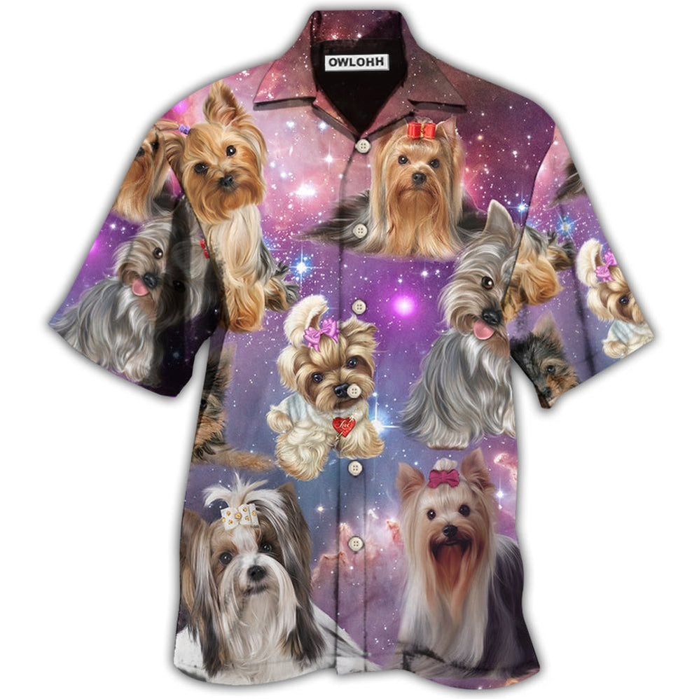 Hawaiian Shirt / Adults / S Yorkshire Terrier Mysterious Galaxy - Hawaiian Shirt 