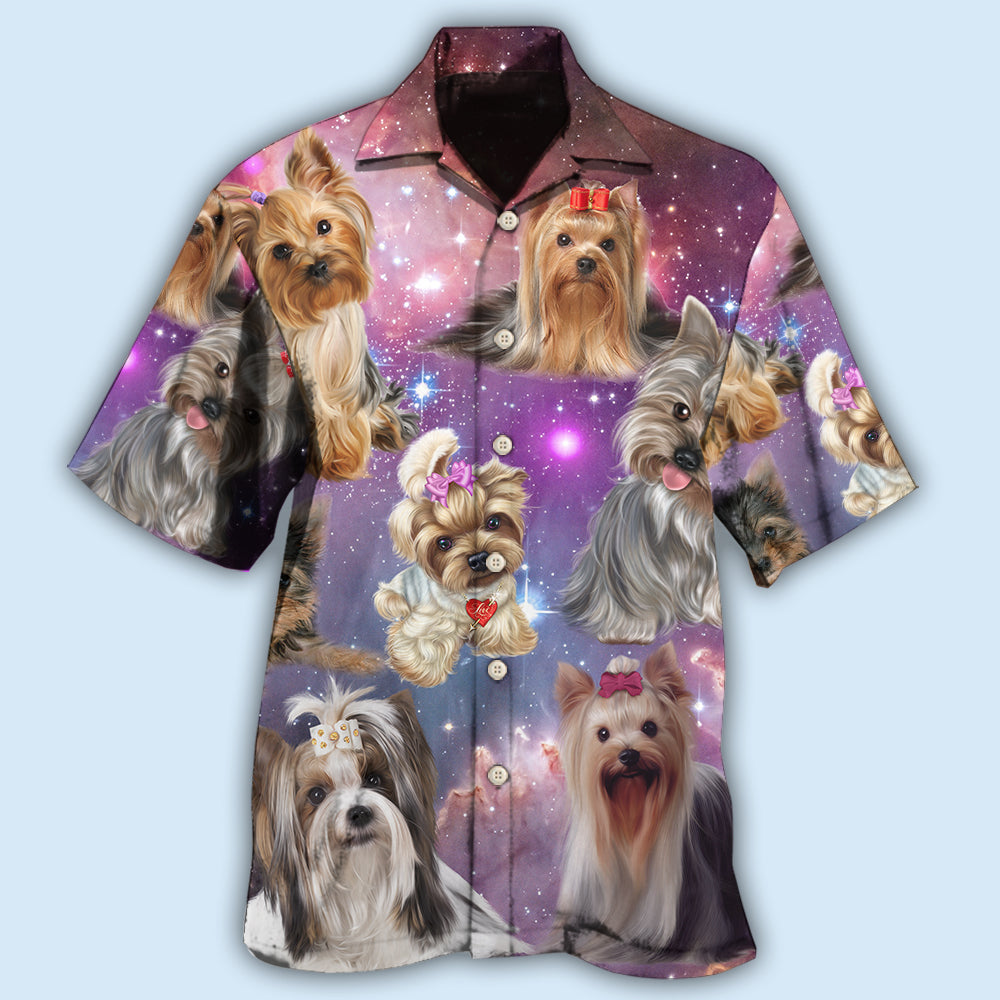 Yorkshire Terrier Mysterious Galaxy - Hawaiian Shirt 