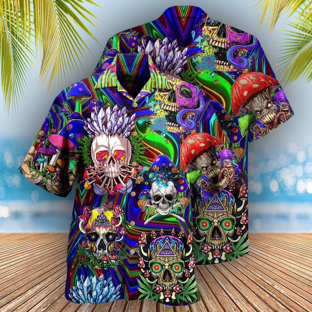 Skull You're Weird And I Like - Hawaiian Shirt 