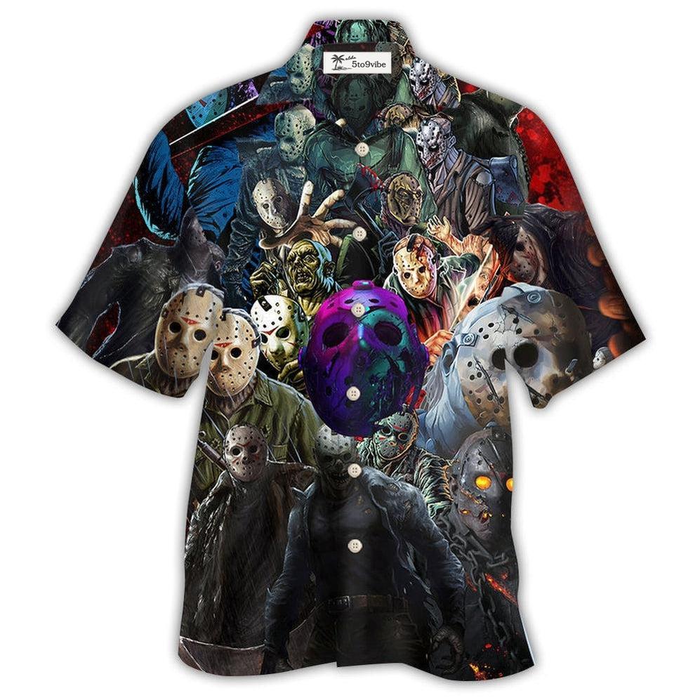 Hawaiian Shirt / Adults / S Zombie Seiral Killers Jason Zombie - Hawaiian Shirt 