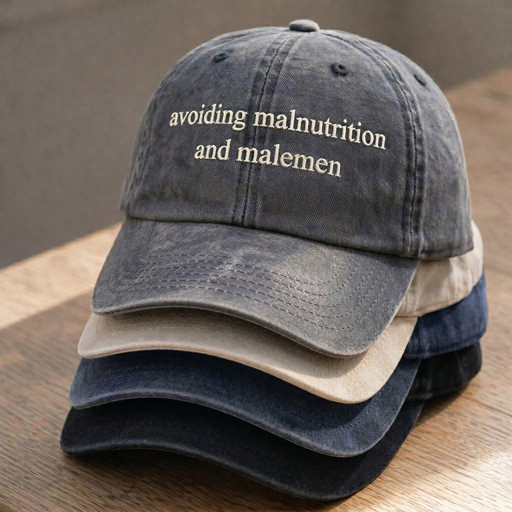 Meningeneral Funny Quotes Baseball Hat Embroidered Premium Baseball Wash Cap