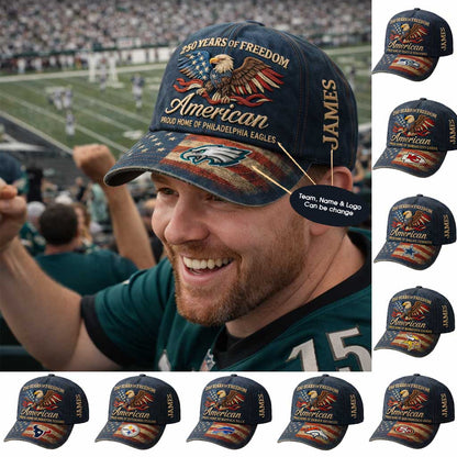 250th Anniversary USA Hat Vintage Eagle 250 Year American Anniversary Patriotic Unisex Baseball Cap