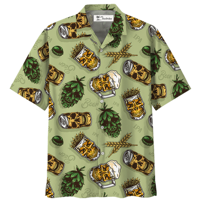 Hawaiian Shirt / Adults / S Beer Favorite Bassic Background - Hawaiian Shirt 