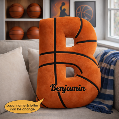 Basketball Pillow Custom Name and Logo 2 All Teams Irregular-Shaped Pillow-Shaped Pillow-5TO9VIBE
