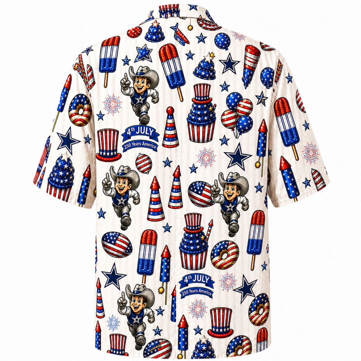 All Football Teams 4th July 250 Years Anniversary America Premium Unisex Hawaiian Shirt For Men and Women