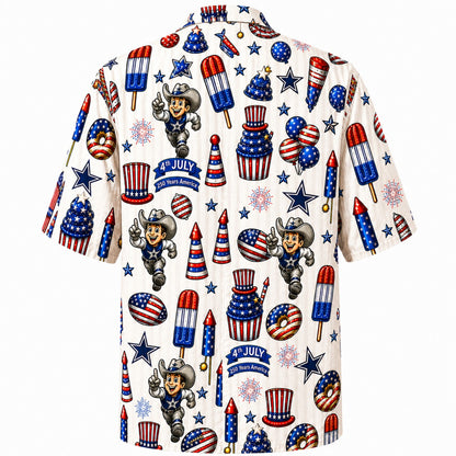 All Football Teams 4th July 250 Years Anniversary America Premium Unisex Hawaiian Shirt For Men and Women