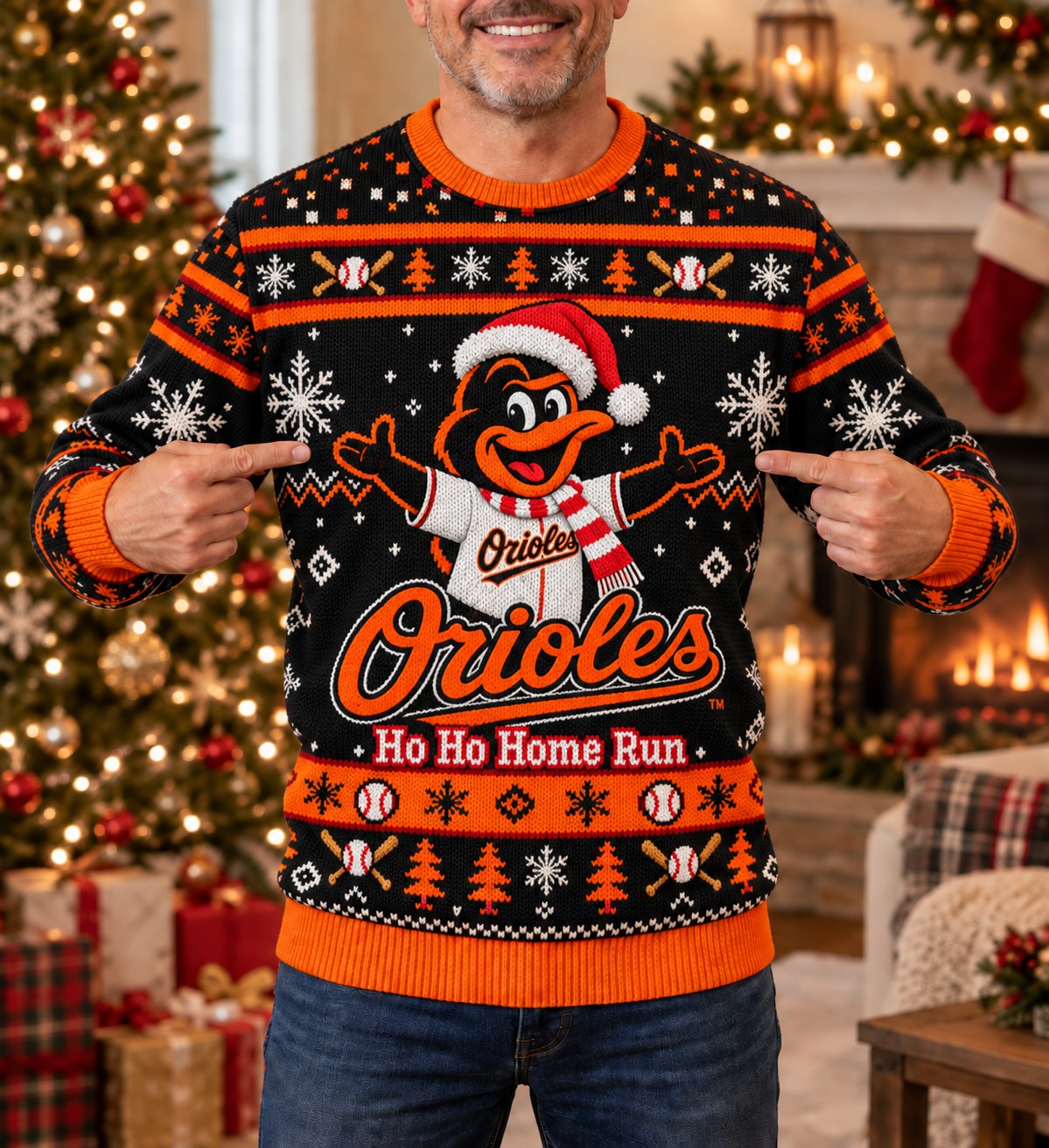 All Baseball Teams Holiday For Basbell Fan Ugly Christmas Sweater, Christmas Jumper - Funny Ugly Christmas Sweater, Christmas Jumper