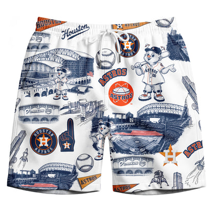 Camisa Hawaiana Unisex Abotonada Edición Legado Vintage con el Eslogan del Estadio de Béisbol HA