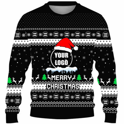 Custom Logo For Team Ugly Christmas Sweater Live Preview