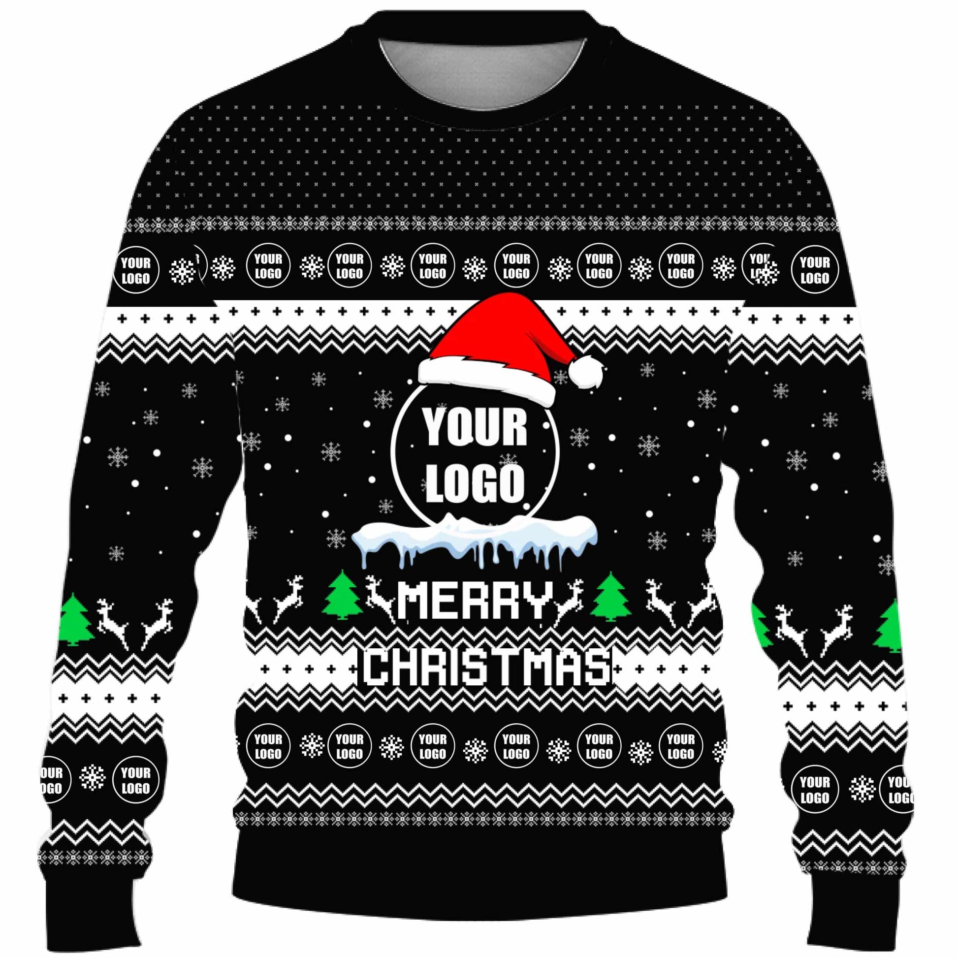 Custom Logo For Team Ugly Christmas Sweater Live Preview