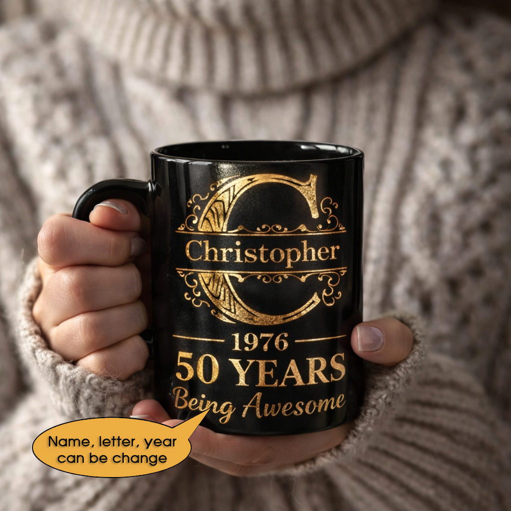 11oz Ceramic Mug Age personalized name, year, letter for birthday - 11oz Ceramic Mug Hot Sale