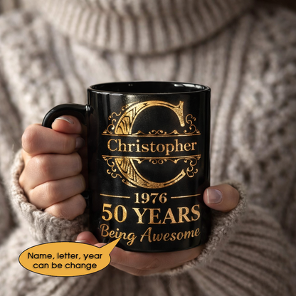 11oz Ceramic Mug Age personalized name, year, letter for birthday - 11oz Ceramic Mug Hot Sale
