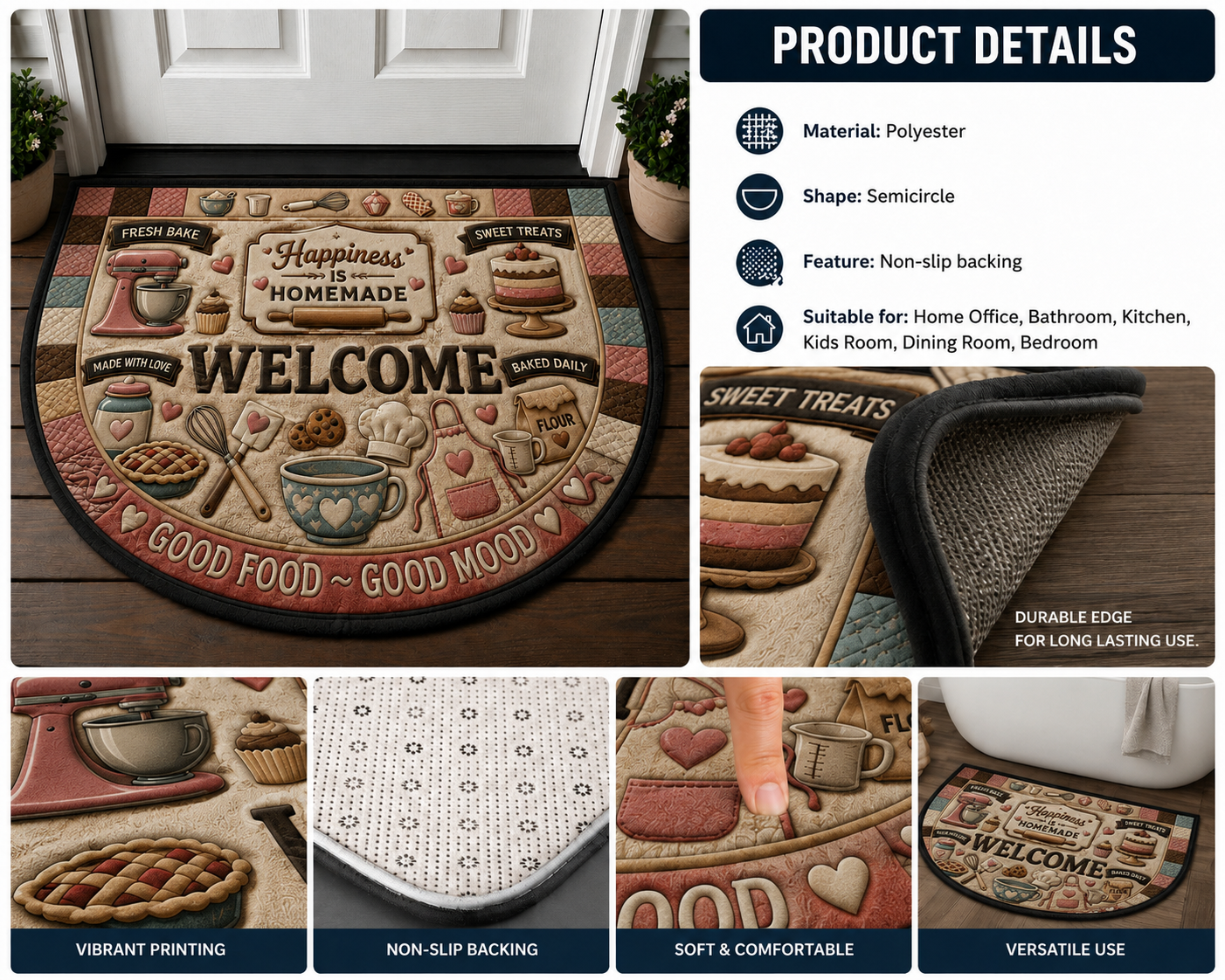 Uncork And Unwind Wine Doormat - Red Wine Glass Vineyard Welcome Mat - 5to9vibe