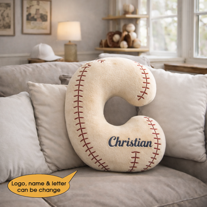 Baseball Pillow Custom Name and Logo 2 All Teams Irregular-Shaped Pillow Hot Sale