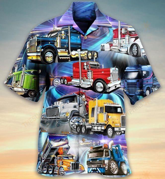 Truck Life Purple Style - Hawaiian Shirt 