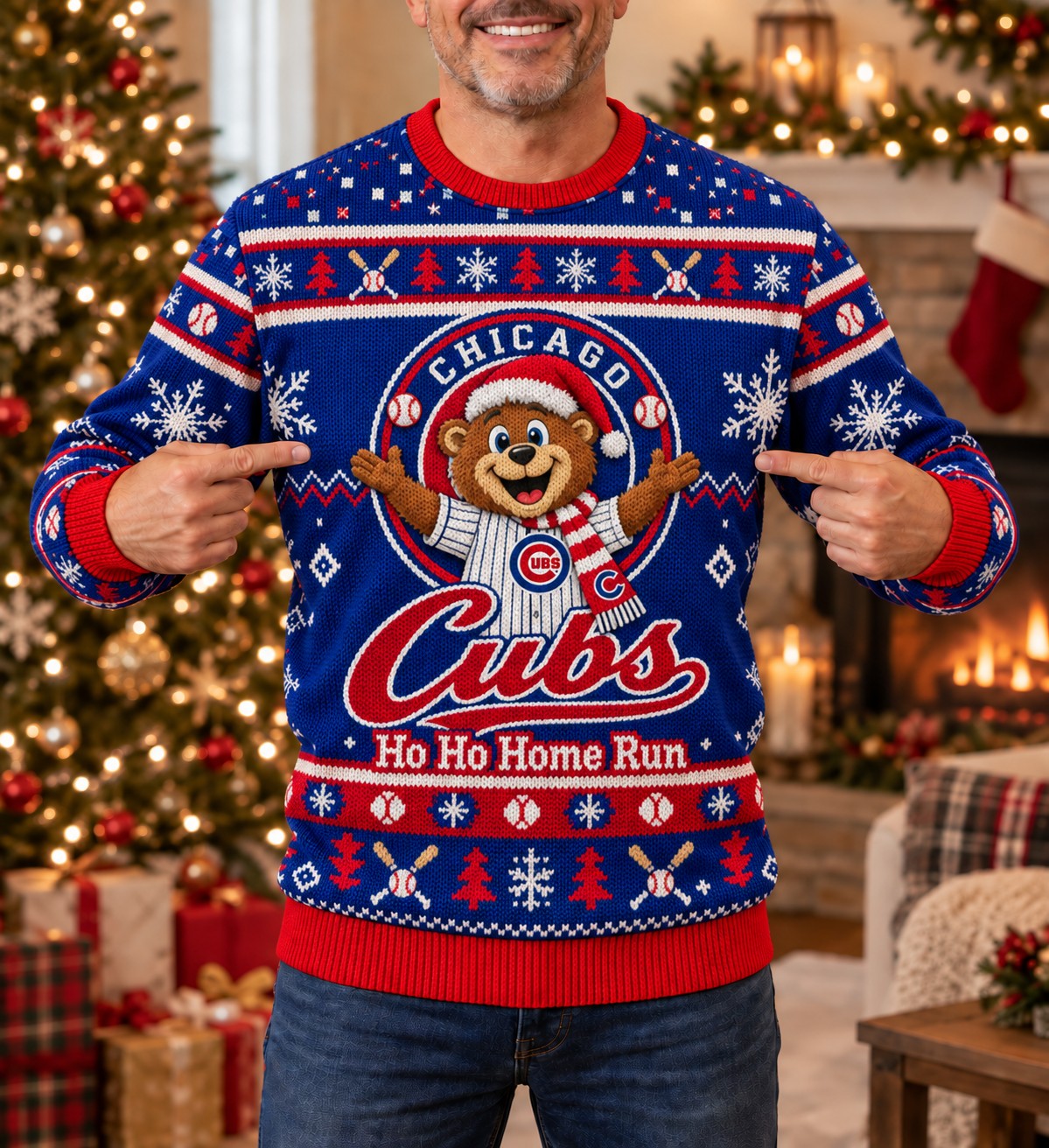 All Baseball Teams Holiday For Basbell Fan Ugly Christmas Sweater, Christmas Jumper - Funny Ugly Christmas Sweater, Christmas Jumper