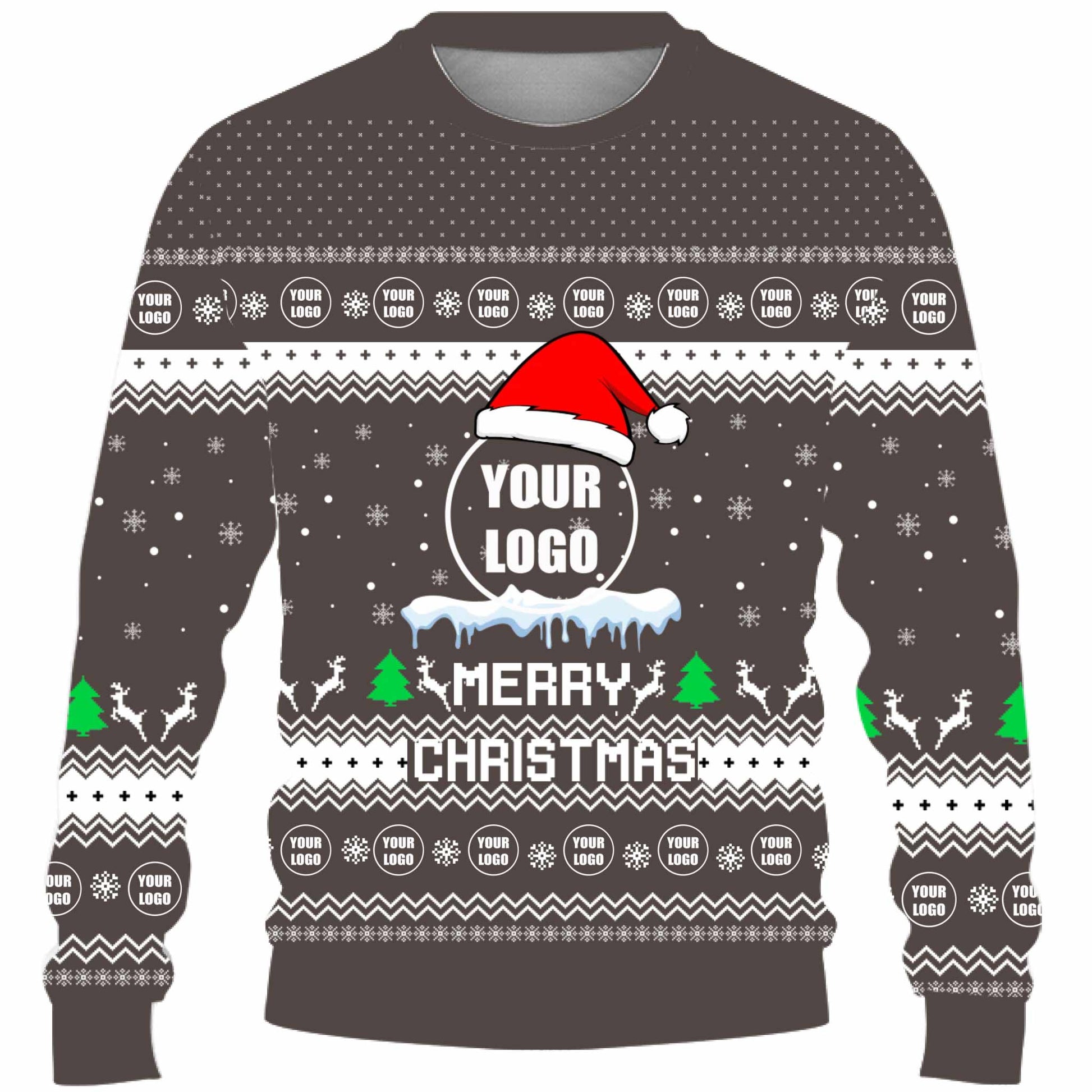 Custom Logo For Team Ugly Christmas Sweater Live Preview