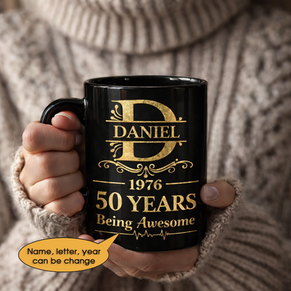 11oz Ceramic Mug Age personalized name, year, letter for birthday - 11oz Ceramic Mug Hot Sale