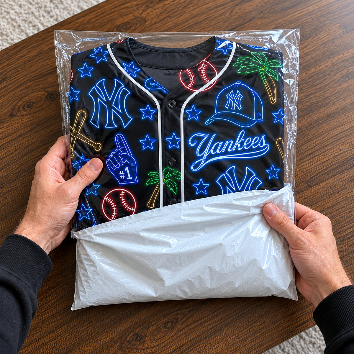 All Baseball Jersey Teams Neon Pattern Vibe Summer Party Baseball Jersey For Men and Women-Baseball Jersey-5TO9VIBE