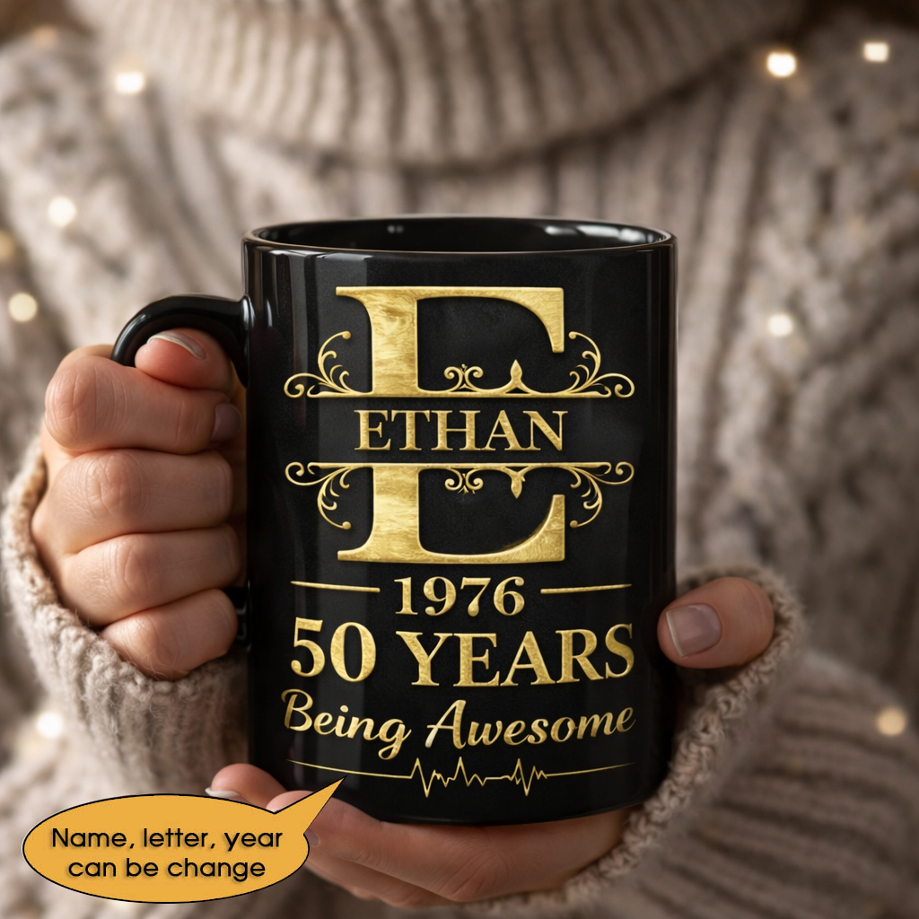 11oz Ceramic Mug Age personalized name, year, letter for birthday - 11oz Ceramic Mug Hot Sale