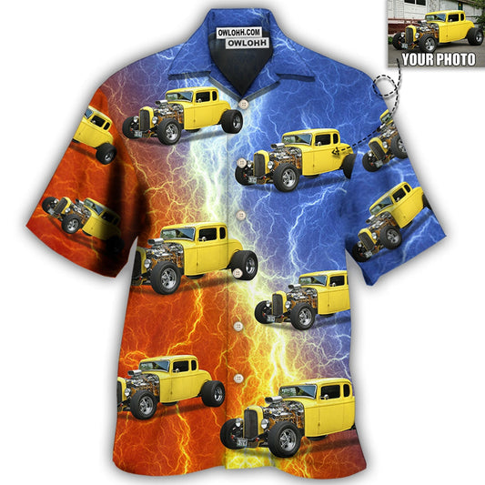 1 / Adults / S Hot Rod Various Style Custom Photo - Hawaiian Shirt 