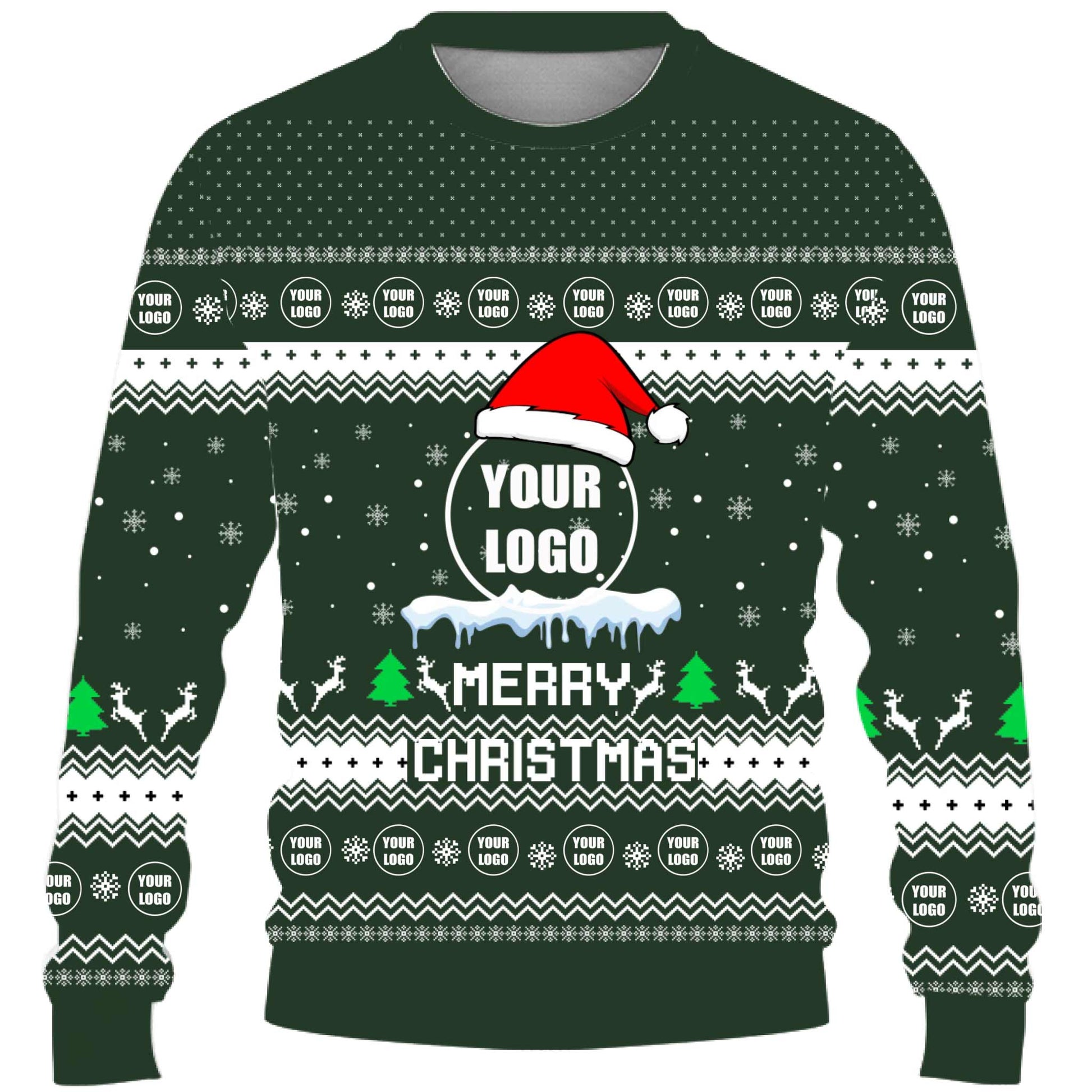 Custom Logo For Team Ugly Christmas Sweater Live Preview
