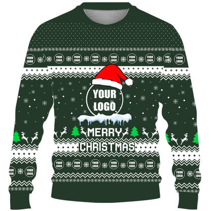 Custom Logo For Team Ugly Christmas Sweater Live Preview