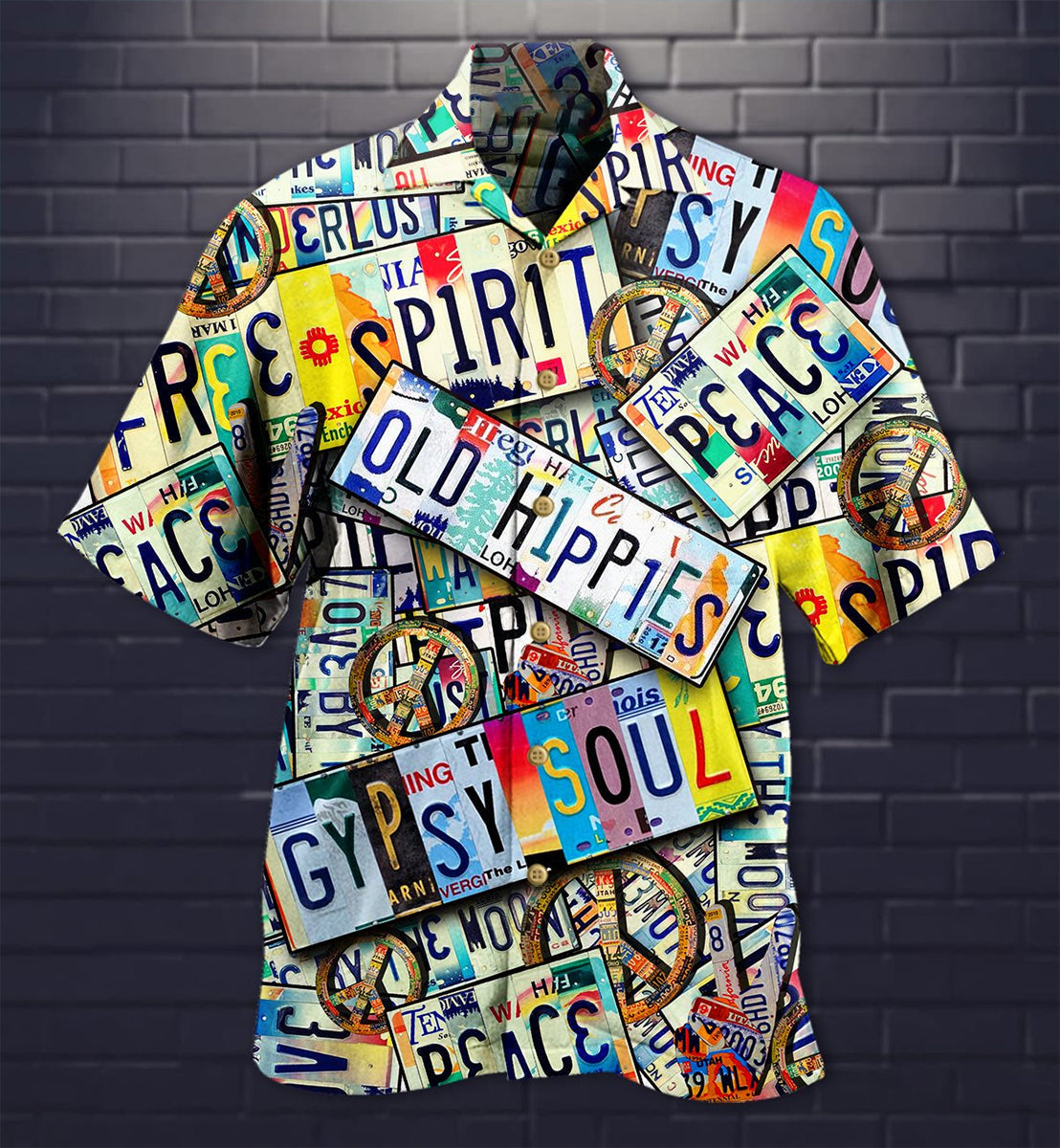 Hippie Spirit Peace Old Style - Hawaiian Shirt 