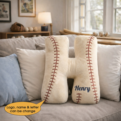Baseball Pillow Custom Name and Logo 2 All Teams Irregular-Shaped Pillow Hot Sale