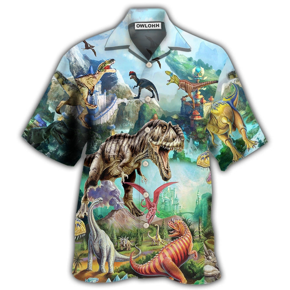 Hawaiian Shirt / Adults / S Dinosaur World Summer Sky Cool - Hawaiian Shirt 