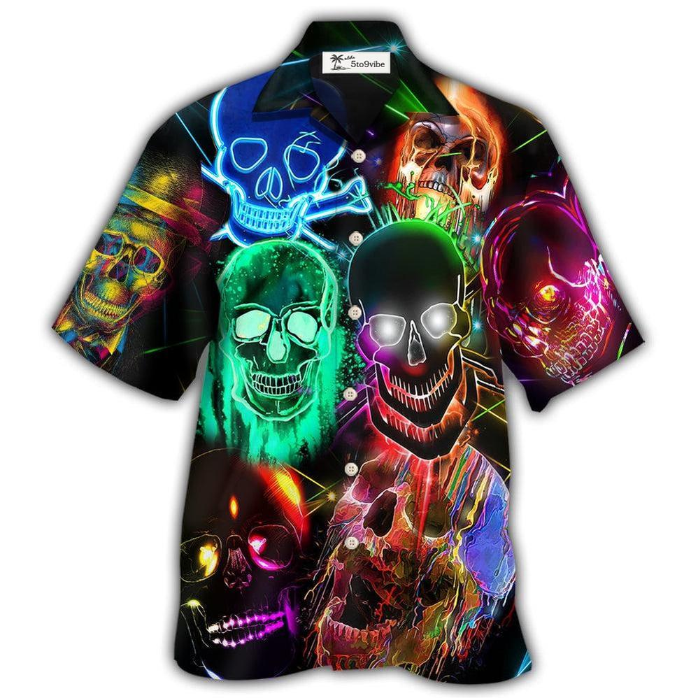 Hawaiian Shirt / Adults / S Skull Glowing - Hawaiian Shirt 
