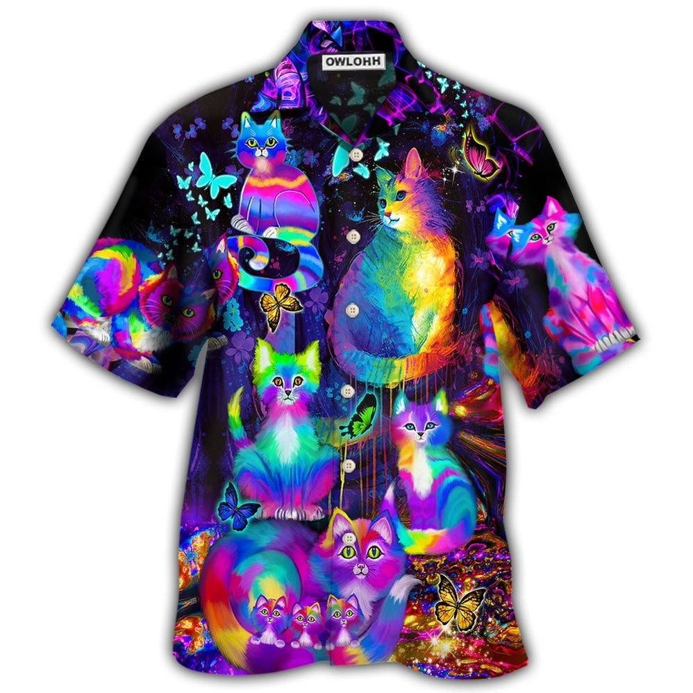 Hawaiian Shirt / Adults / S Cat Run The World - Hawaiian Shirt 