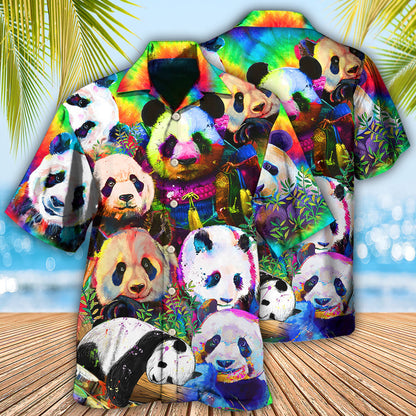 Panda Colorful Giant - Hawaiian Shirt 