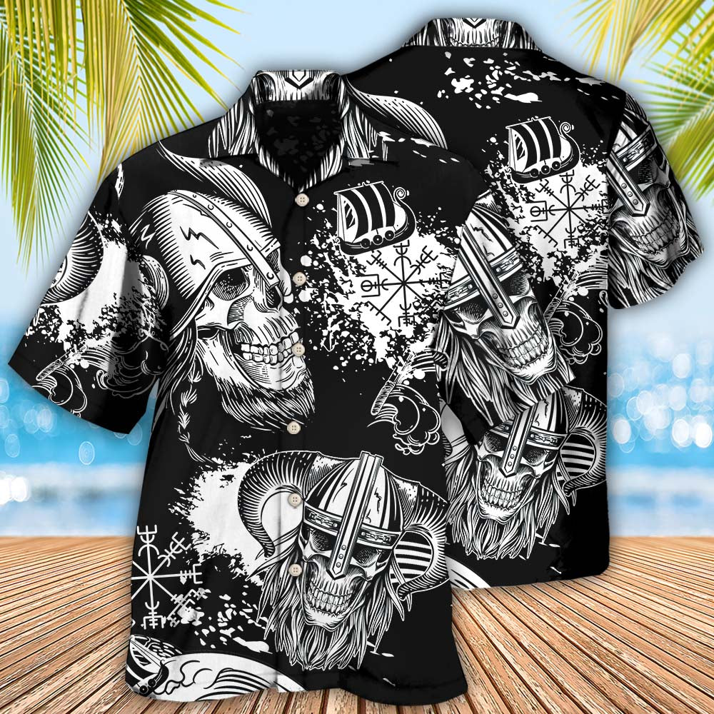 Viking Victory Life Black Style - Hawaiian Shirt 