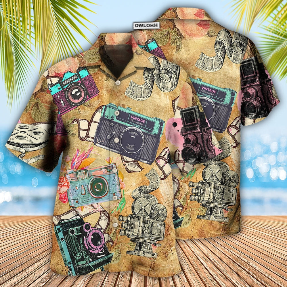 Camera Look At Old Cameras - Hawaiian Shirt 